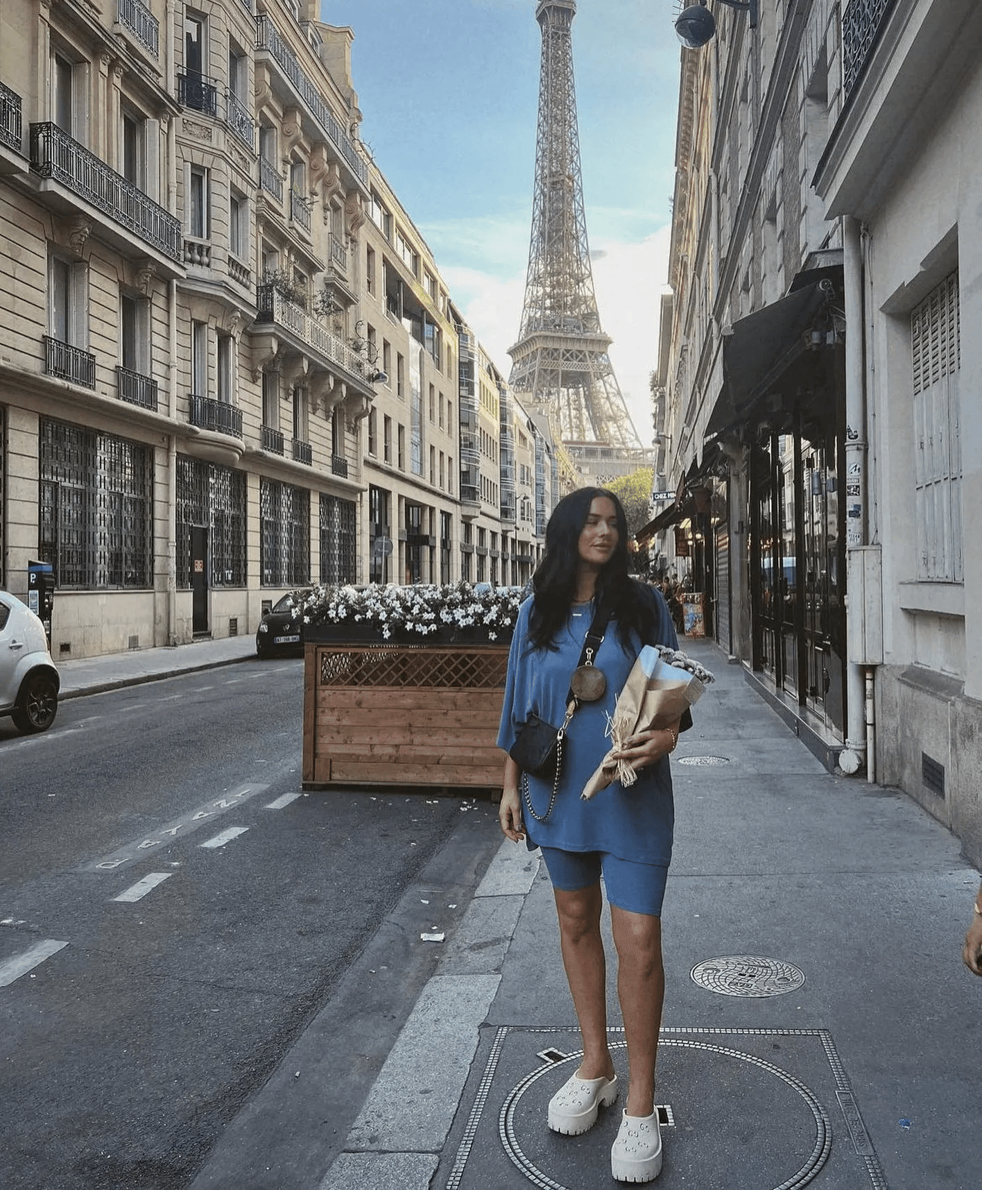 Oversized Tee And Biker Short Set(Free Shipping&Limited time sale) - dressowy