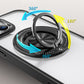 Magnetisk støtsikker telefon deksel  med 360° roterbar ring holder stativ