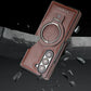 Premium PU-skinn magnetisk etui med stativ for Samsung Fold 3/4/5/6