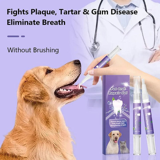 🥇BUY 1 GET 1 FREE🔥Pet Oral Repair Gel Toothbrush 🐱🐶