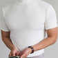 🎁2024 Nyttår Hot Sale 🎁High Neck Slim Fit T-skjorte for menn