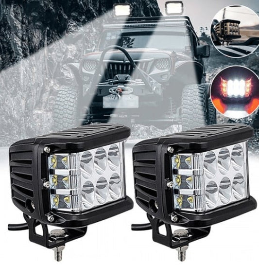 🔥🔥49% rabatt+📦köp 2 gratis fraktbil med doble sider LED-lys med doble farger🚗✨